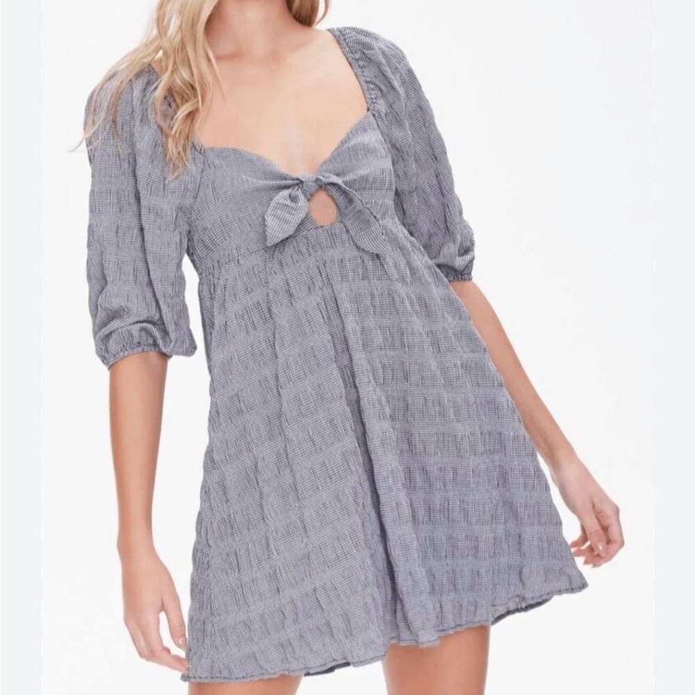 NWT Gingham Babydoll Dress S